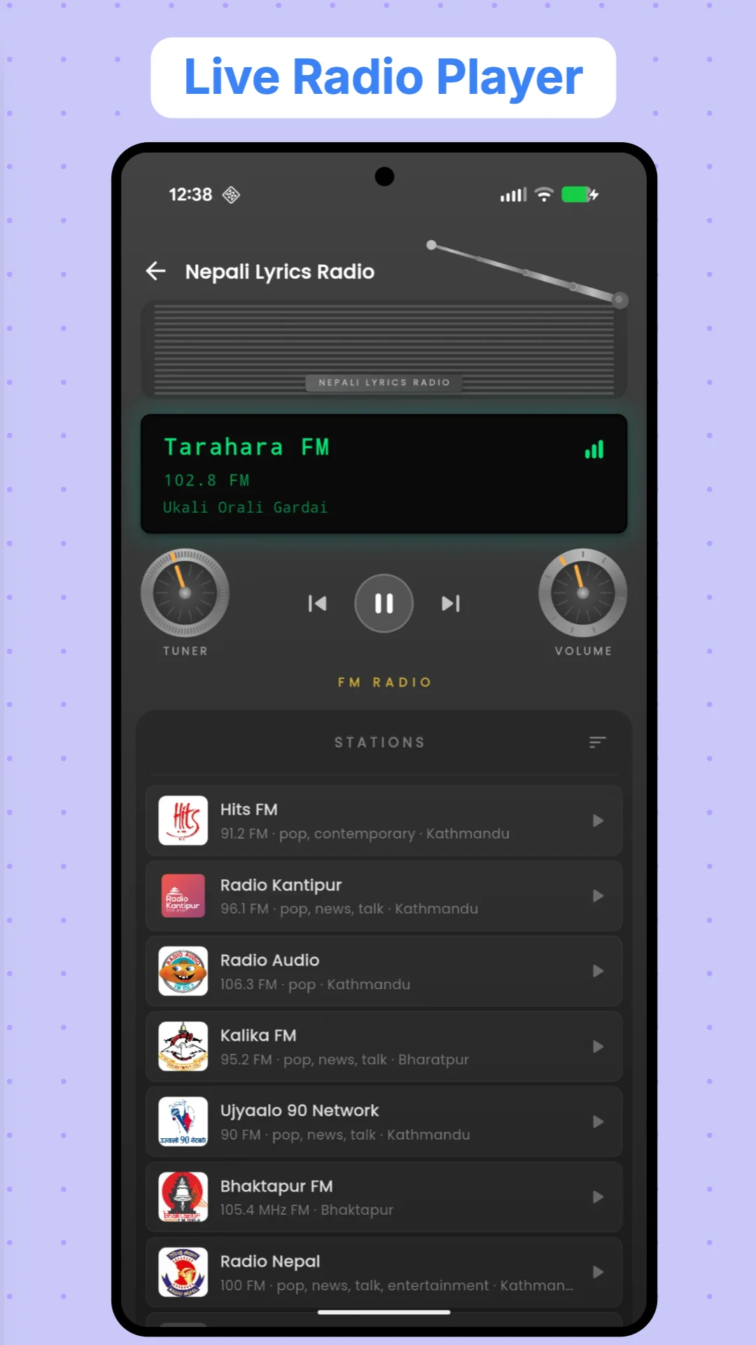 Nepali Lyrics, Chords & Radio screenshot